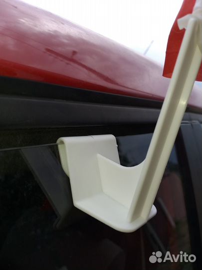 Авто флагштоки на стекло автомобиля без флага