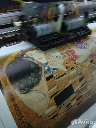 Картина Густав Климт Поцелуй 100х70