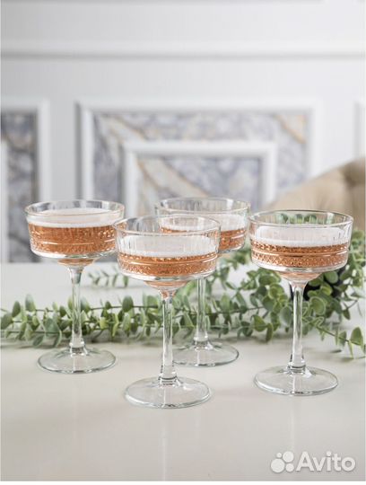 Набор бокалов для шампанского креманки