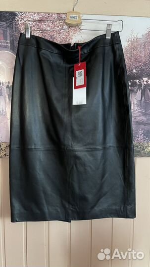 Кожаная юбка hugo boss