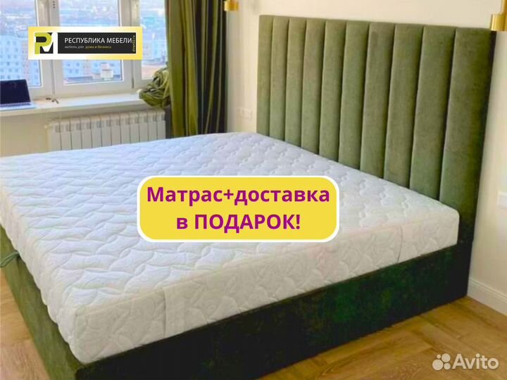 Кровать двухспальная + матрас Аскона в Подарок