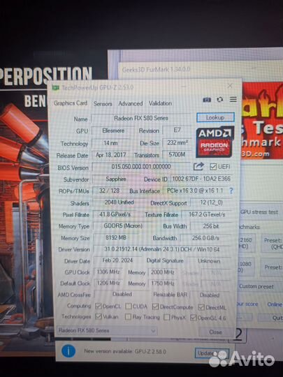 Видеокарта Sapphire RX 580 8gb