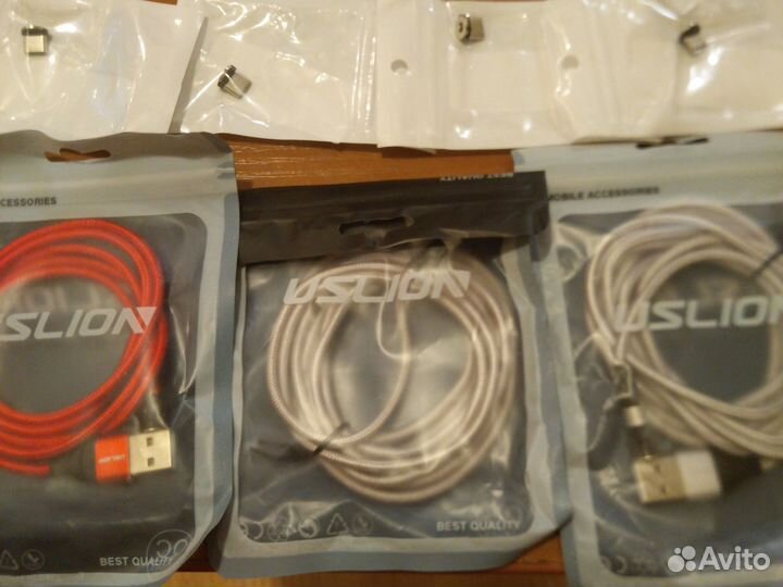 Кабели магнитные USB type C, USB micro 1м, 2 м