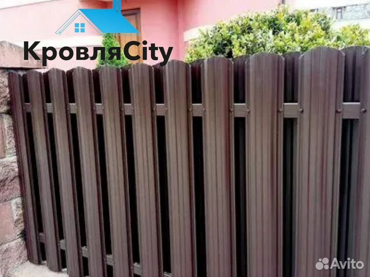 Штакетник металлический / евроштакетник