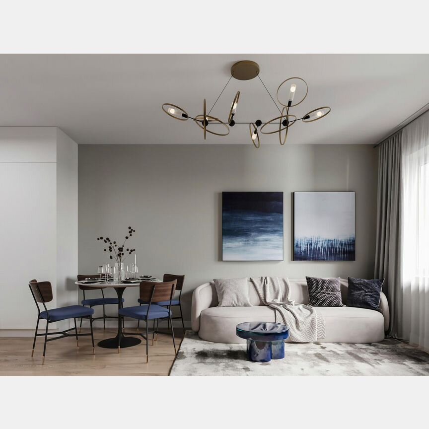 2-к. апартаменты, 55,8 м², 15/23 эт.