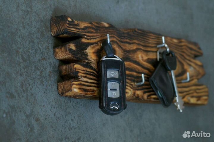 Лофт Вешалка - ключницы деревянная