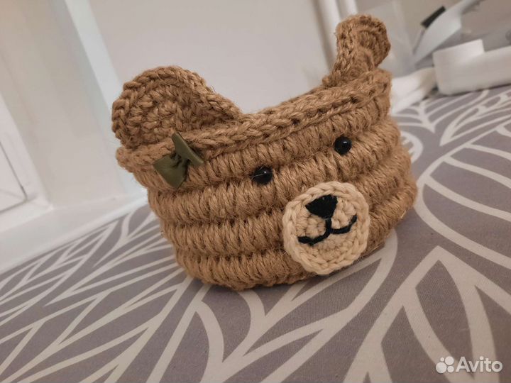 Корзины из джута. Ручная работа