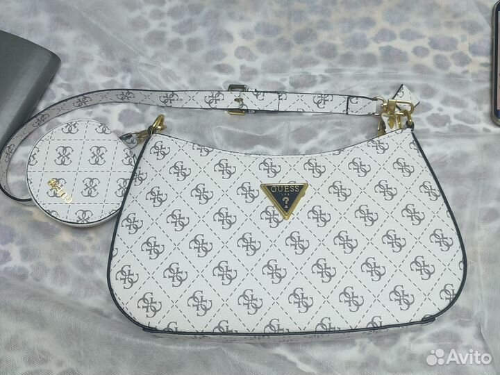 Сумка женская натуральная кожа Guess