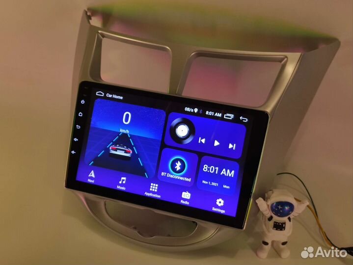 Магнитола android 2din hyundai solaris, новая