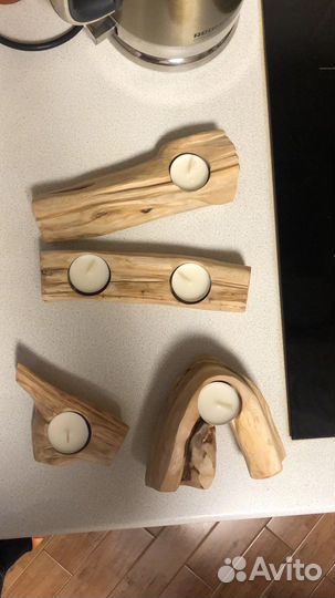 Подсвечник деревянный