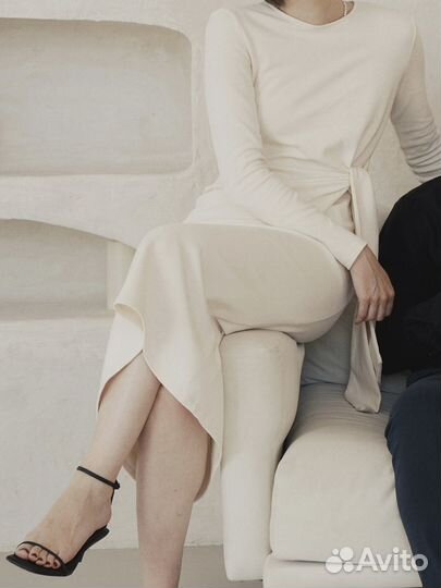 Платье белое Massimo dutti, размер XS