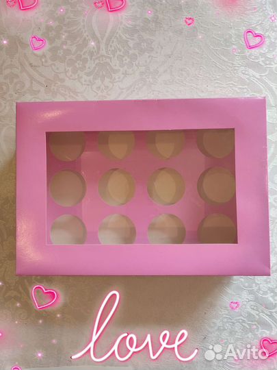 Новые Большие Коробки капкейков пирожных кексов 12