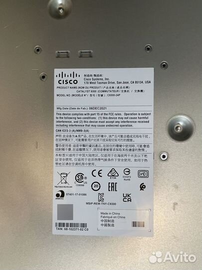 Cisco C9300–24P