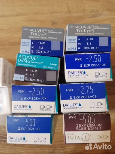 Линзы контактные