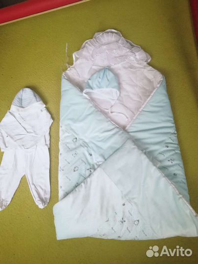 Конверт на выписку для мальчика и комплект од