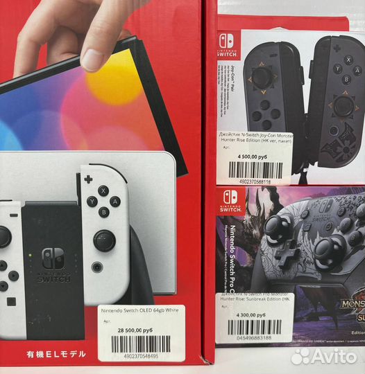Nintendo Switch Oled + joy-con + Джой N Switch Pro