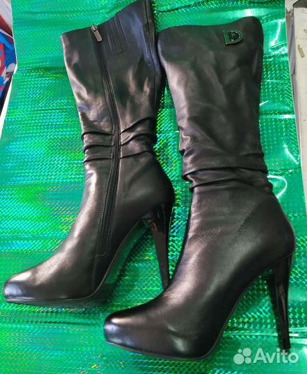 Сапоги женские натуральная кожа 37 размер