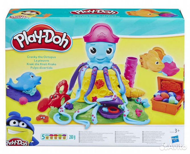 Веселый осьминог Play Doh
