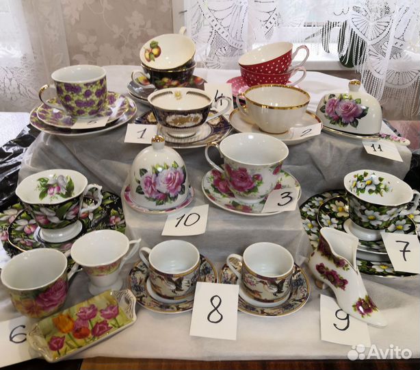 Чайная пара фарфор