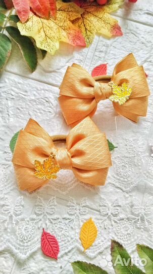 Банты для волос,ручная работа