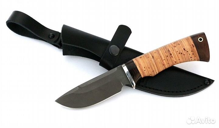 Нож Хаска сталь Х12мф, рукоять береста