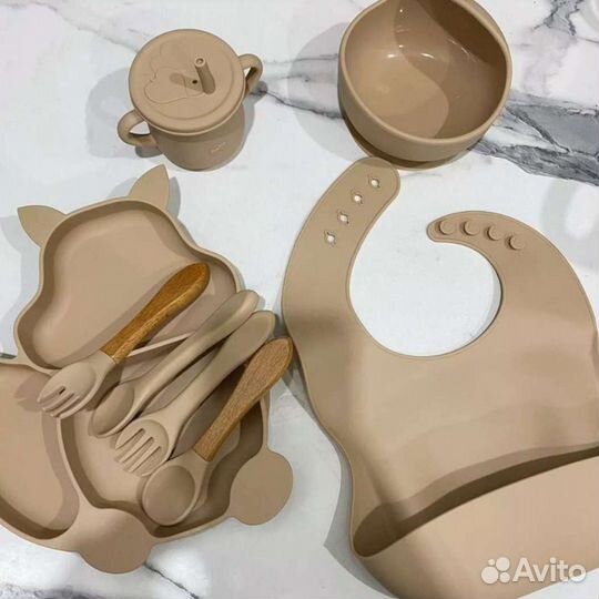 Детская посуда силиконовая