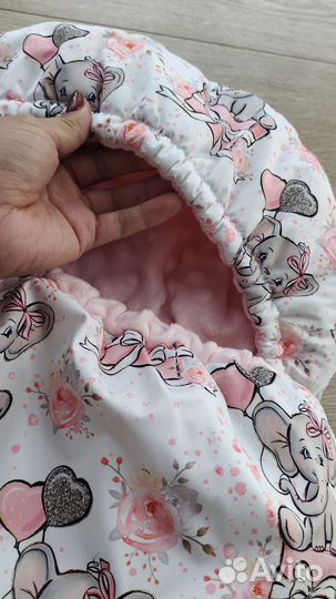 Новый конверт теплый на выписку в коляску