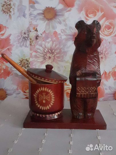 Резьба по дереву (медведь)