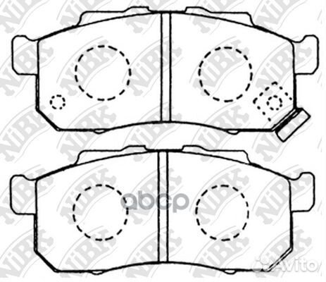 Колодки тормозные дисковые передние NiBK PN8336