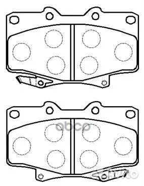 Колодки тормозные дисковые toyota: land cruiser