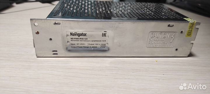 Блок питания 200Вт 16.6А Navigator P200 12V IP20