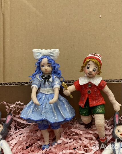 Ватные игрушки на елку