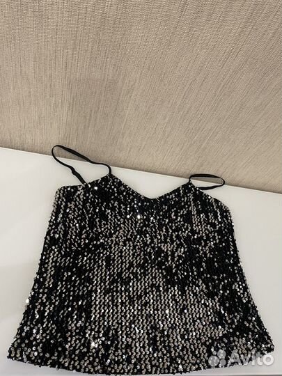 Майка с пайетками