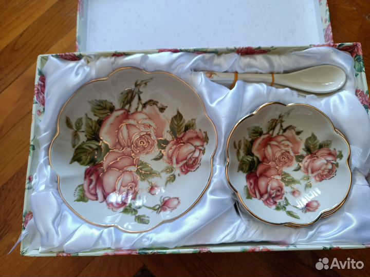 Набор для варенья Lefard. Розы. Конфетница,розетки