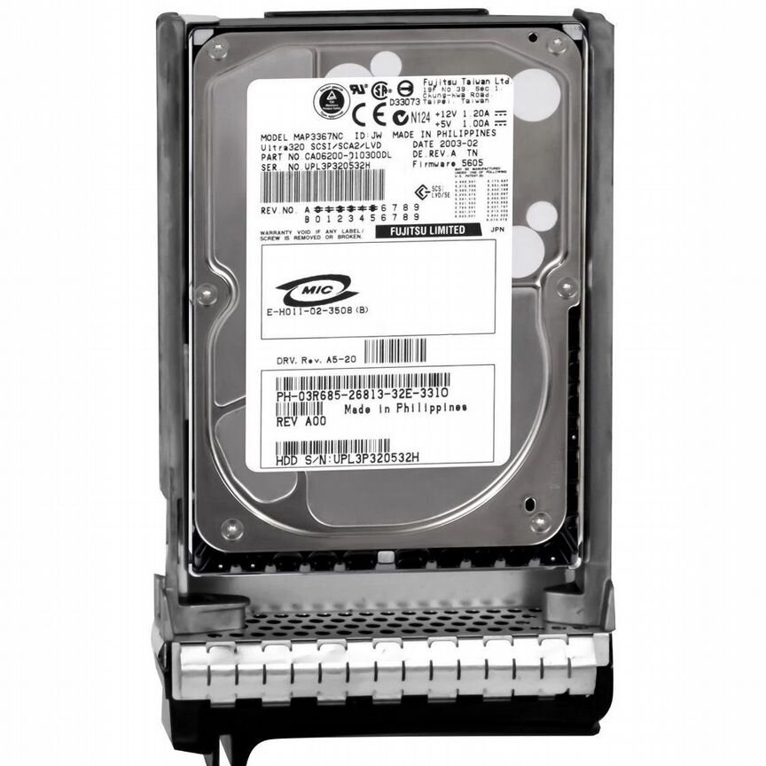 [3R685] Жесткий Диск Dell 36gb U320scsi 3.5" Hdd 3r685