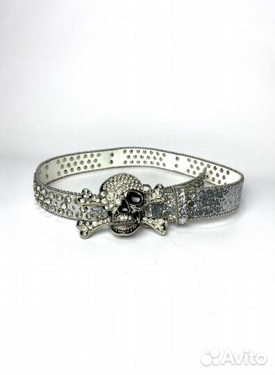 Ремень Bb simon, лого череп