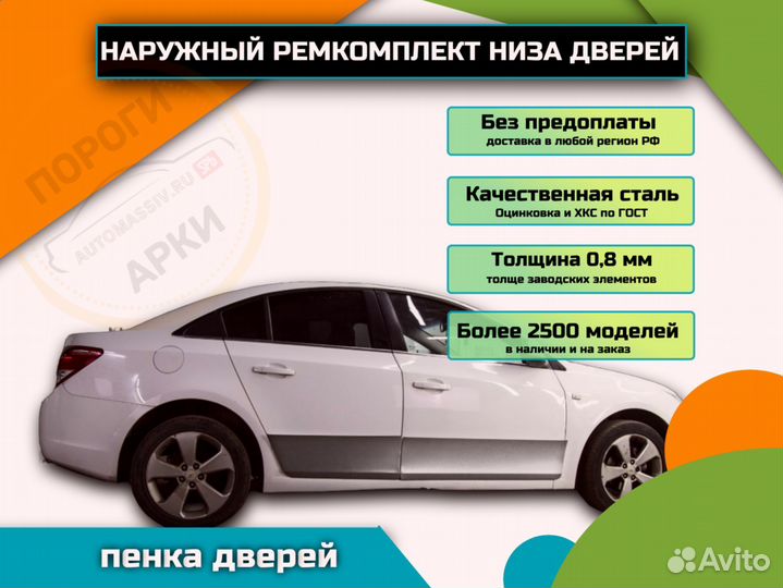 Ремонтные пороги Opel Astra J и др