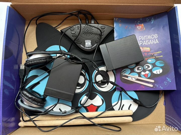 Детская гибкая барабанная установка cat drum