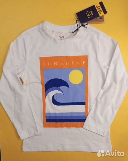 Лонгслив новый 104-110