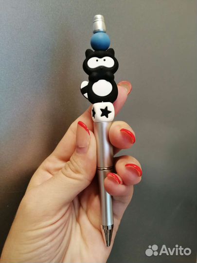 Ручка шариковая с бусинками
