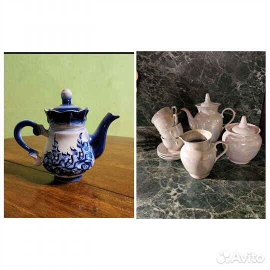 Чайный сервиз / чайник / молочник / сахарница