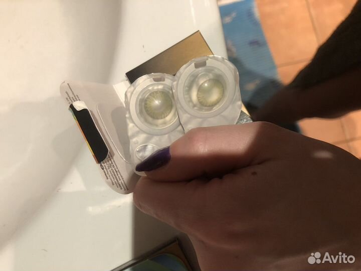 Цветные линзы для глаз с диоптрием