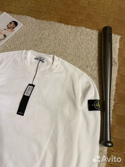 Свитшот Stone Island White Sweatshirt 2022 AW