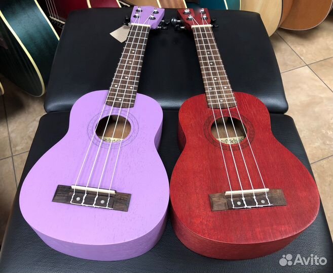 Укулеле сопрано. Индонезия (разные цвета)