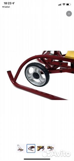 Санки с большими колёсами Санимобиль Премиум цвет