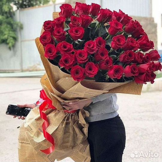 Букет роз 101 роза 51 роза