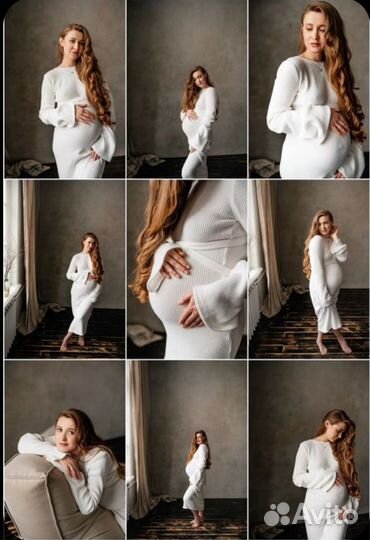 Фотосессия для беременных с платьями