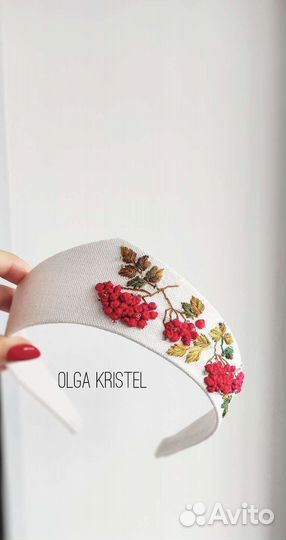 Ободок кокошник ручной работы