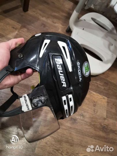 Хоккейный шлем bauer re-akt 75 sr s с визором