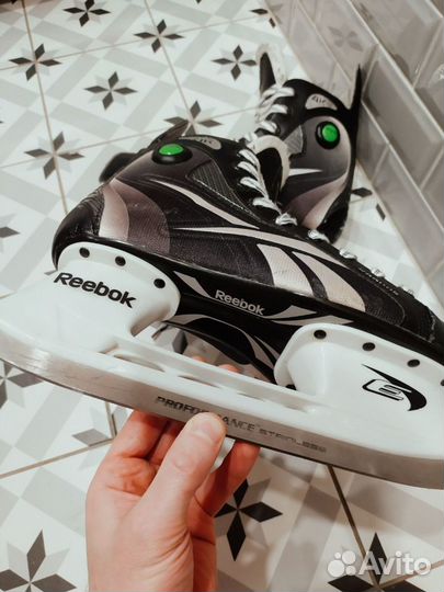 Коньки хоккейные reebok 4k 42-43р